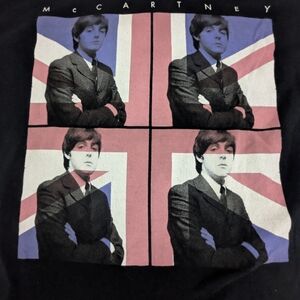 Paul McCartney 2014 Black Vintage Concert Tee With Tour Locations On Back Medium